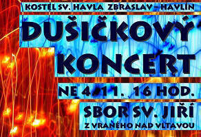Plakát Dušičkový koncert 2012 Zbraslav Havlín
