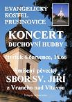 Plakát na koncert v Prusinovicích